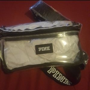VS PINK clear waist bag